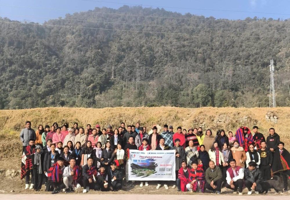 NEISSR students completed 10-day rural camp at Tsupfume and Zapami villages in Phek District.